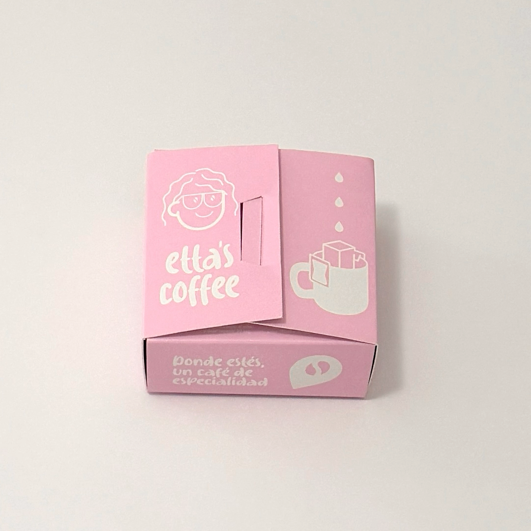 Pack Etta's Box - 6 x Drip Coffee Pink White 🎁 Ideal para regalar